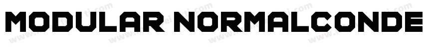 modular normalconden字体转换